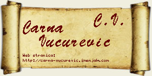 Čarna Vučurević vizit kartica
